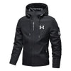 Mens Hooded Windbreaker Jacket