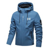 Mens Hooded Windbreaker Jacket