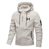 Mens Hooded Windbreaker Jacket