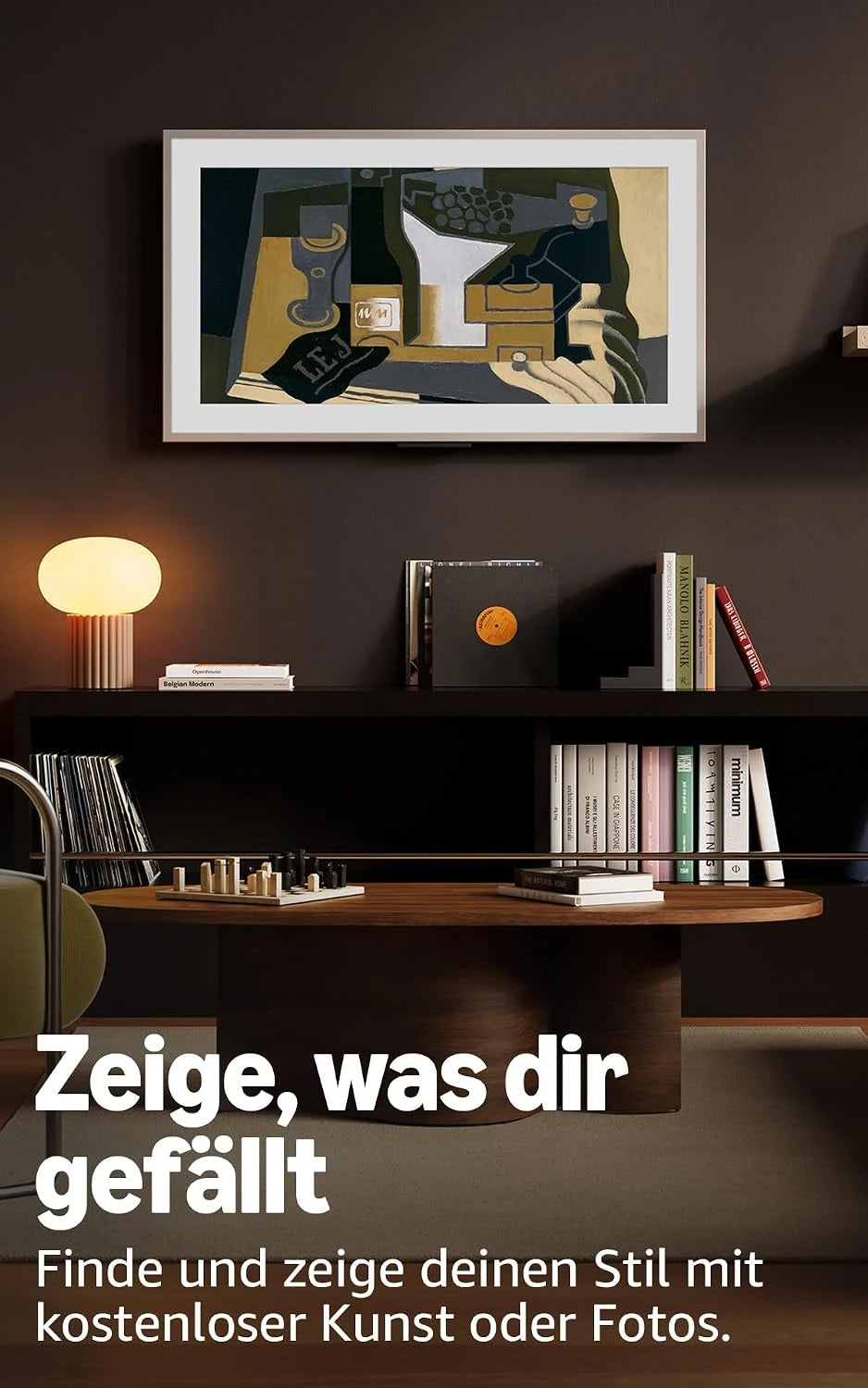 Walnut Smart Art Television